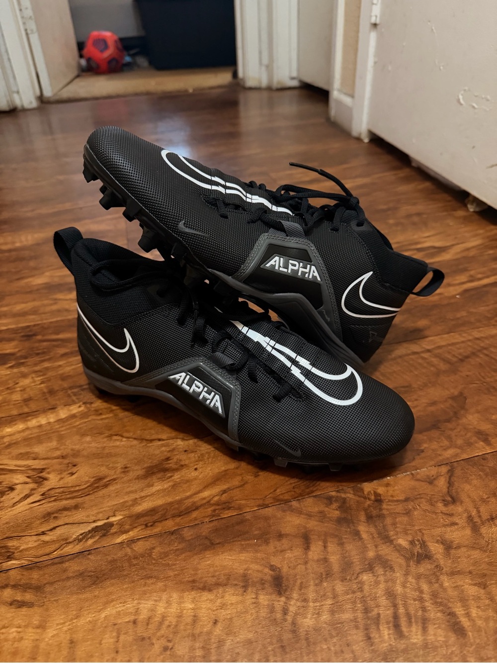 Size 11 - Nike Alpha Menace Varsity 3 Black Iron Grey New Men